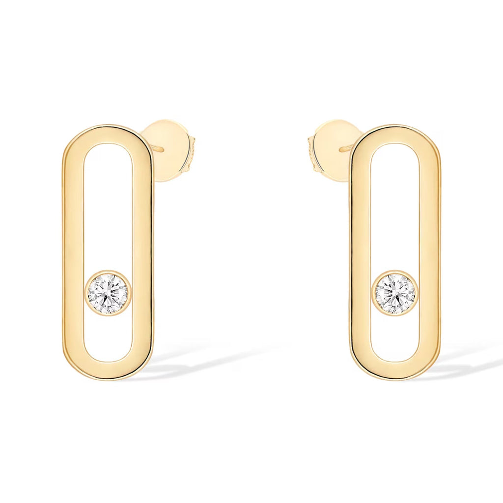 [Dream ]MOVE UNO SMALL 1 DIAMOND EARRINGS