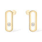 [Dream ]MOVE UNO SMALL 1 DIAMOND EARRINGS