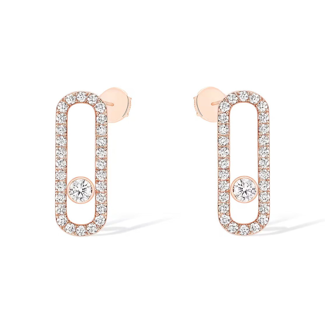 [Dream ]MOVE UNO STUD DIAMOND PAVED EARRINGS
