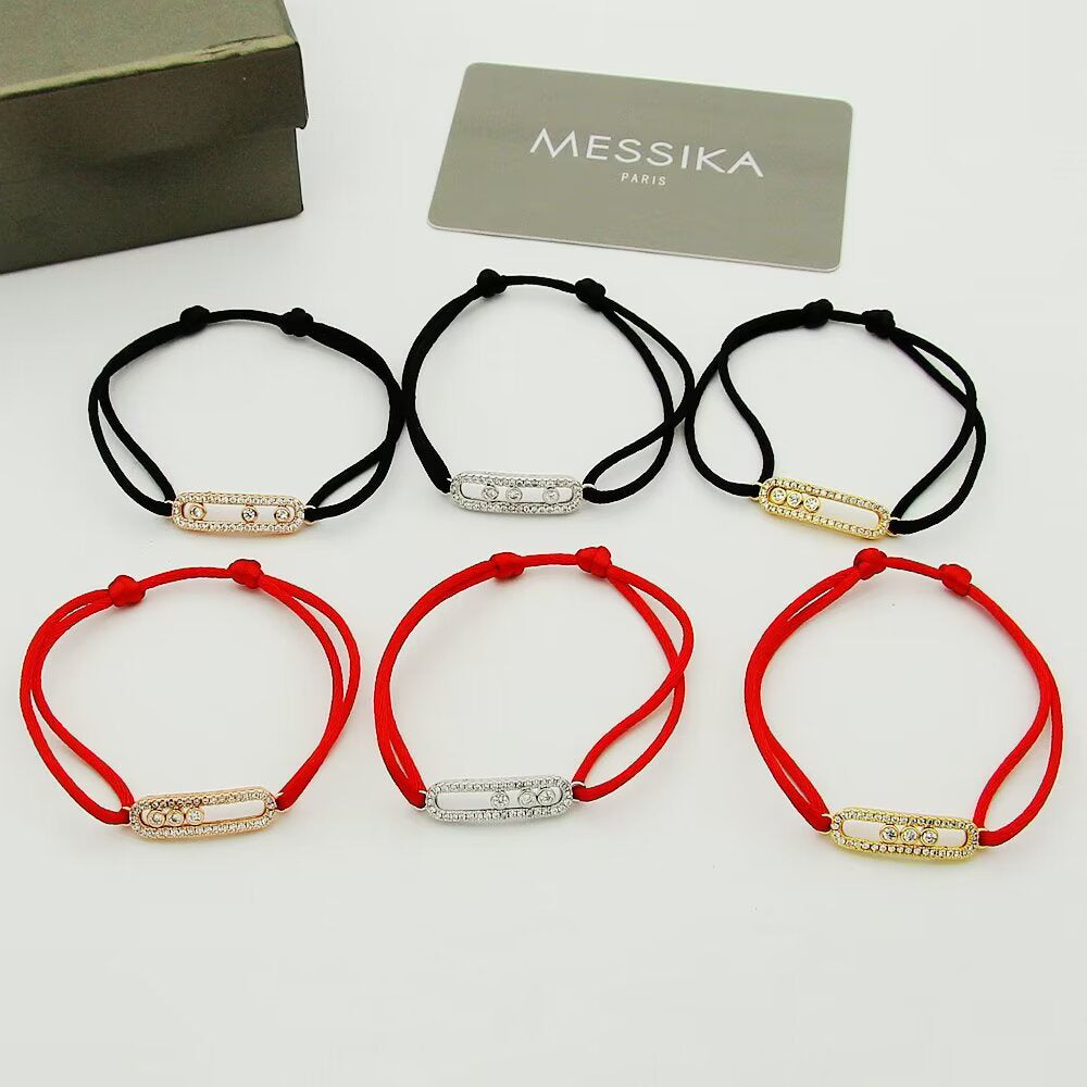 [Dream ]Messika Care(s) pink cord pav茅 bracelet