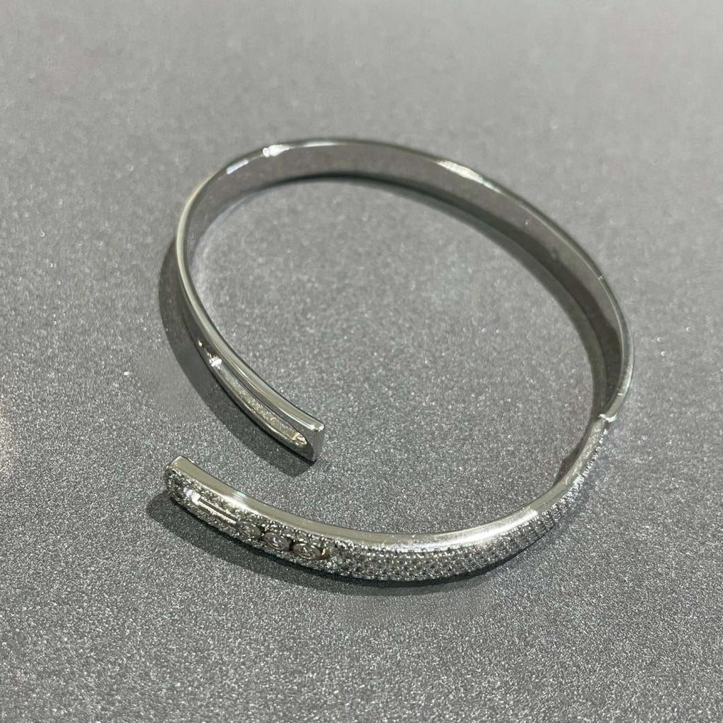 [Dream ]Move Noa Rose Gold Pav茅 Diamond Bangle Bracelet