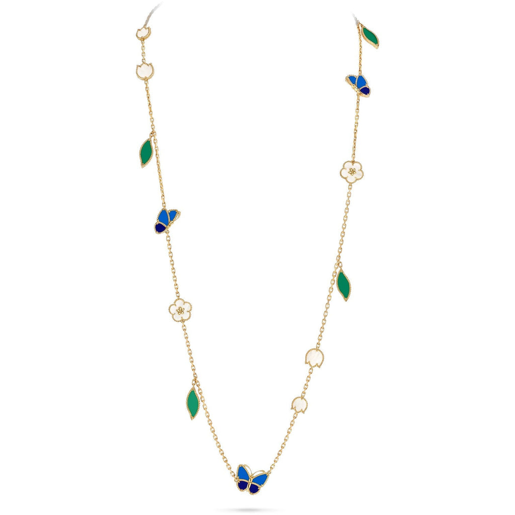 [Dream JURI]LUCKY SPRING BUTTERFLY 15 FLOWER NECKLACE