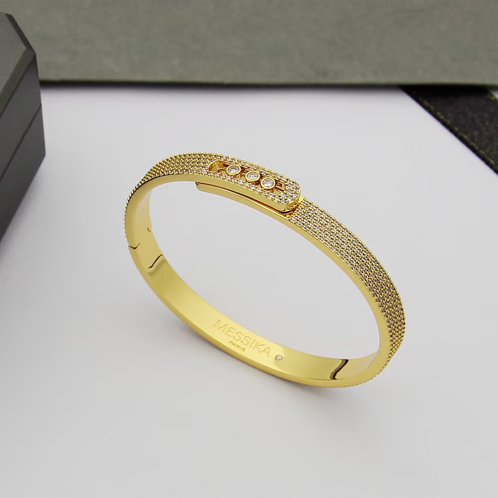 [Dream ]Move Noa Full Pav茅 Diamond Bangle Bracelet