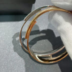 [Dream ]Move Noa Rose Gold Pav茅 Diamond Bangle Bracelet