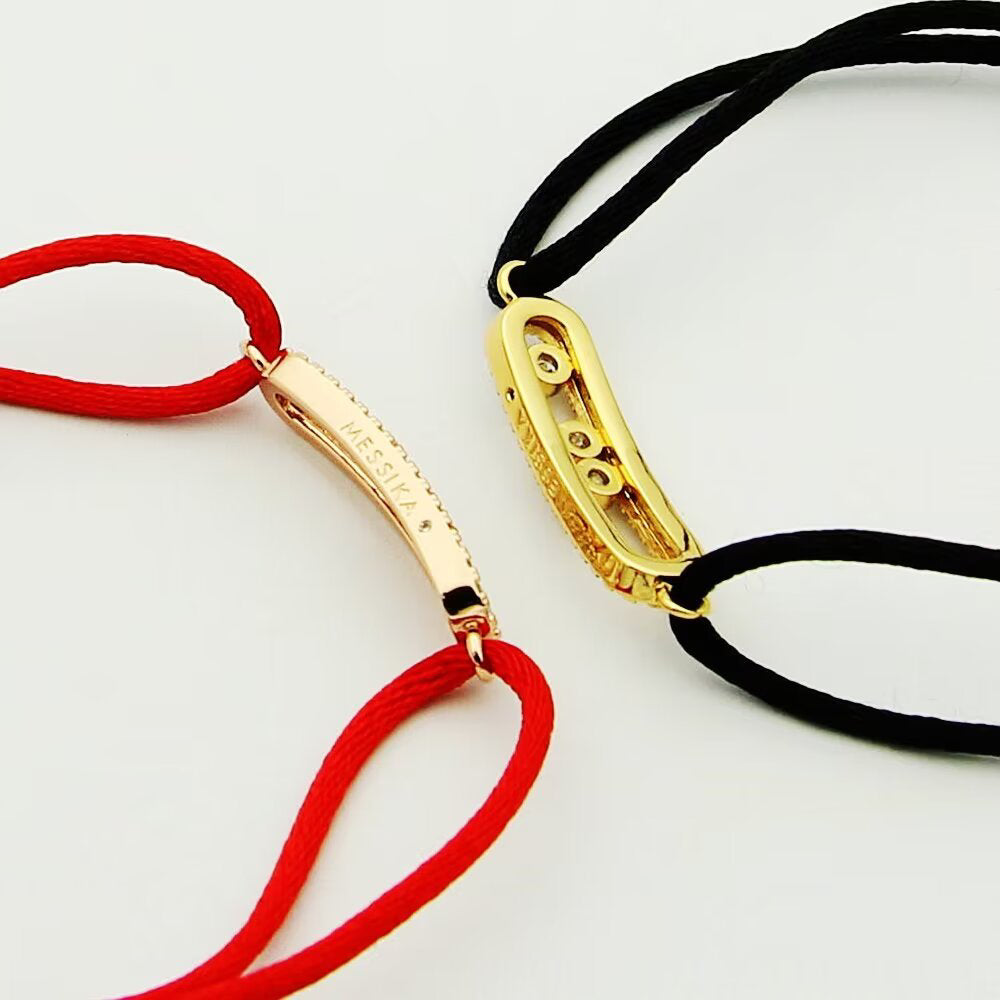 [Dream ]Messika Care(s) pink cord pav茅 bracelet