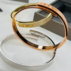 [Dream ]Move Noa Rose Gold Pav茅 Diamond Bangle Bracelet