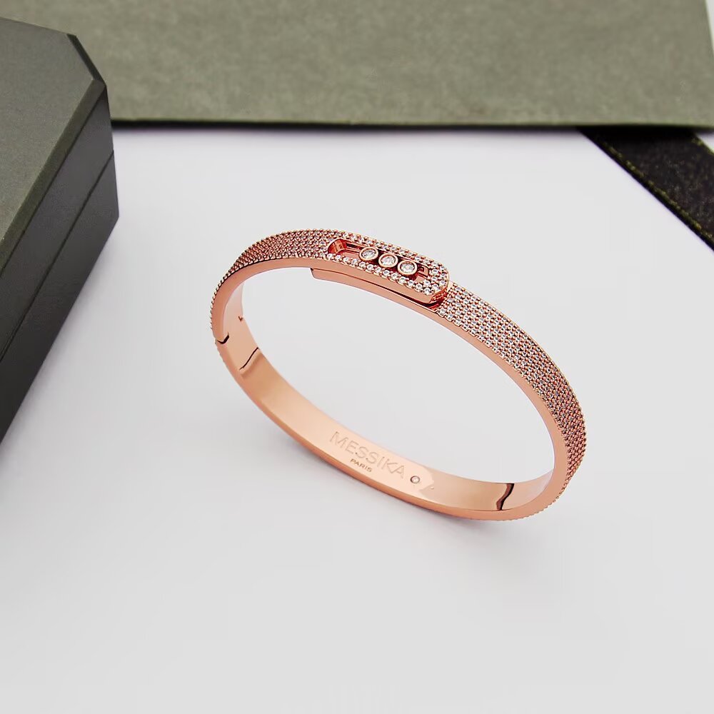 [Dream ]Move Noa Full Pav茅 Diamond Bangle Bracelet