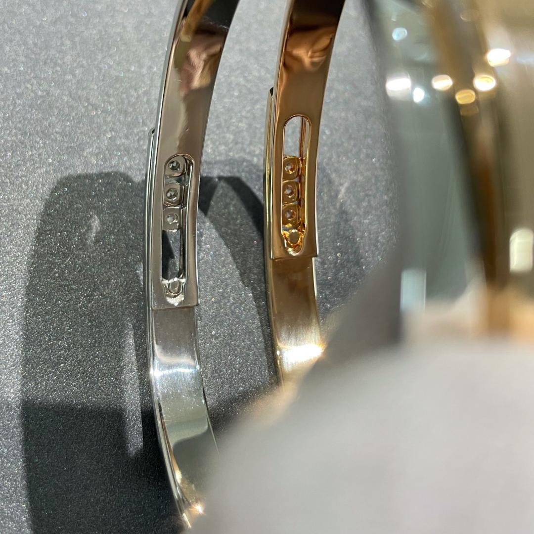 [Dream ]Move Noa Rose Gold Pav茅 Diamond Bangle Bracelet