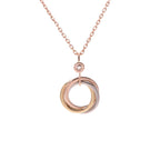 ¡®Dream¡¯TRINITY SILVER GOLD PINK GOLD NECKLACE
