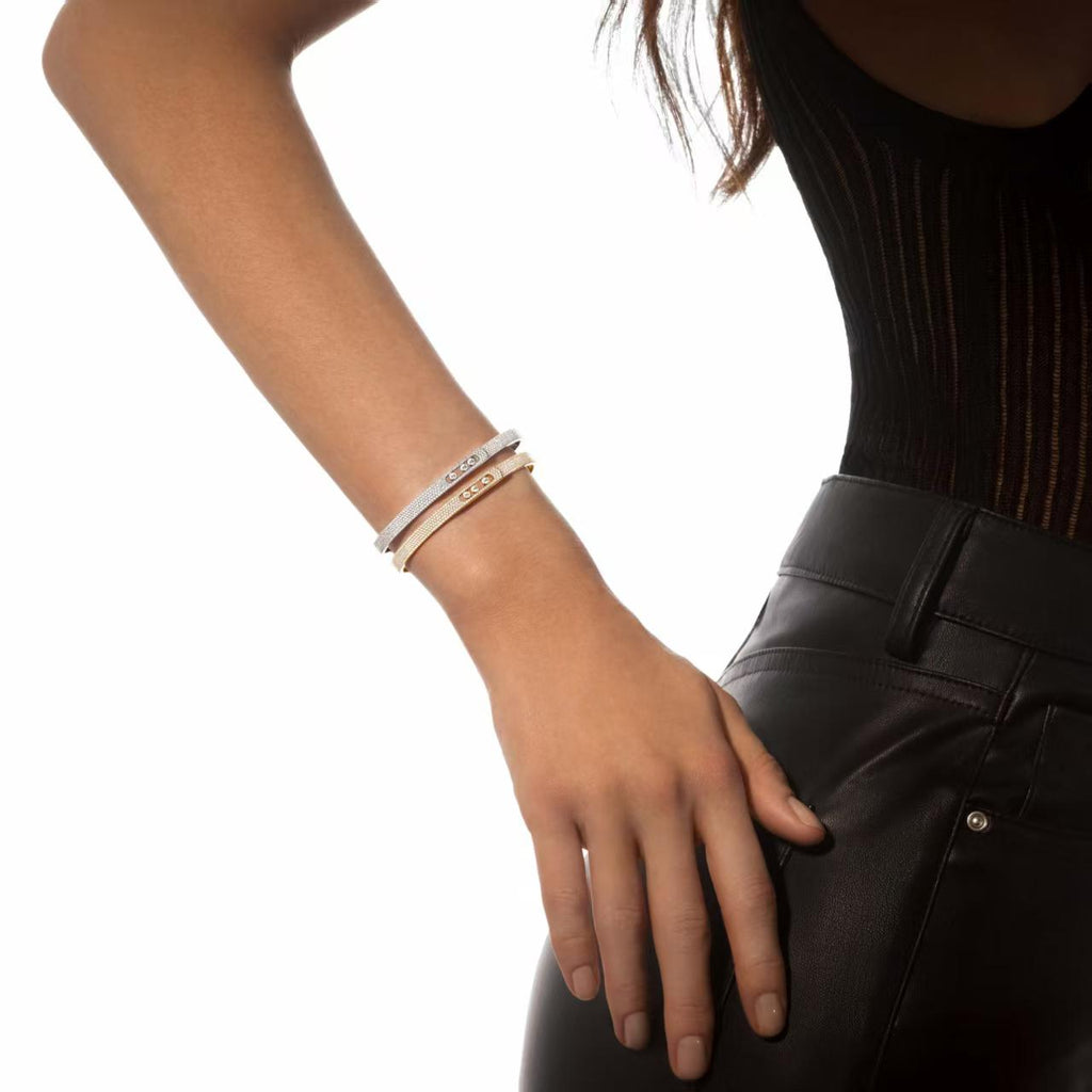 [Dream ]Move Noa Full Pav茅 Diamond Bangle Bracelet