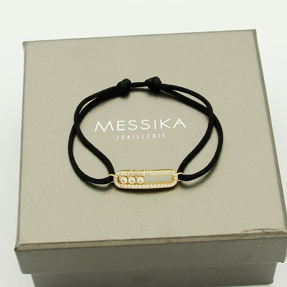 [Dream ]Messika Care(s) pink cord pav茅 bracelet