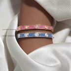[Dream JURI]2026 PAVE GEMSTONE LOVE BRACELET 6.1MM 10 DIAMONDS