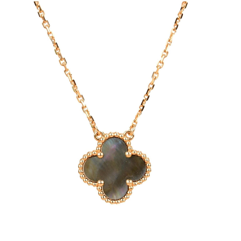 ®Dream®CLOVER 15MM HALSKEHHE AUS GRAUEM PERLMUTT