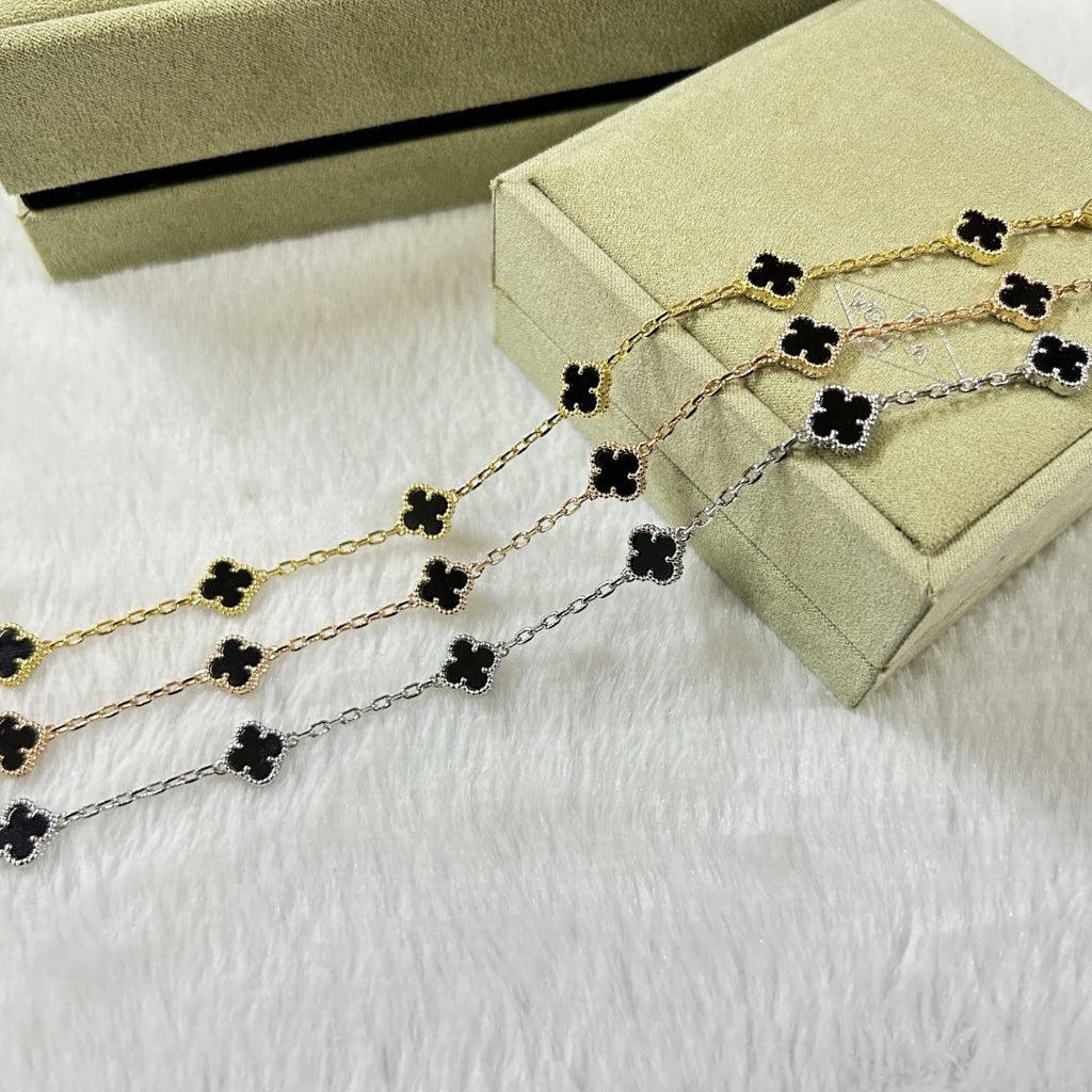 [¡®Dream¡¯]CLOVER 6 MOTIF  ONYX ARMBAND