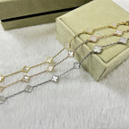 [¡®Dream¡¯]CLOVER 6 MOTIF WHITE MOP BRACELET