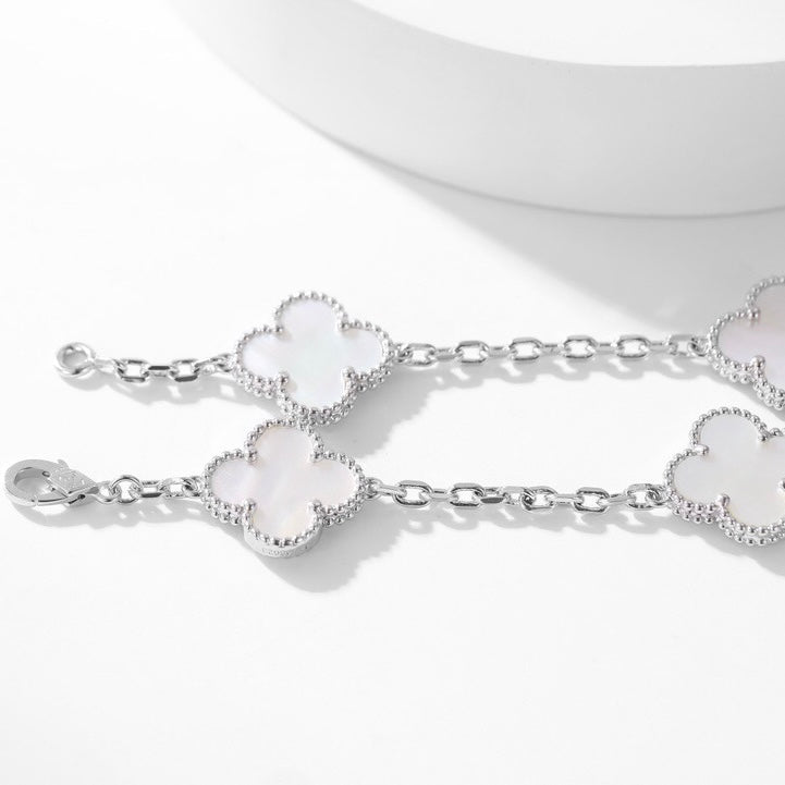¡®Dream¡¯CLOVER 10 MOTIFS WHITE MOTHER OF PEARL NECKLACE