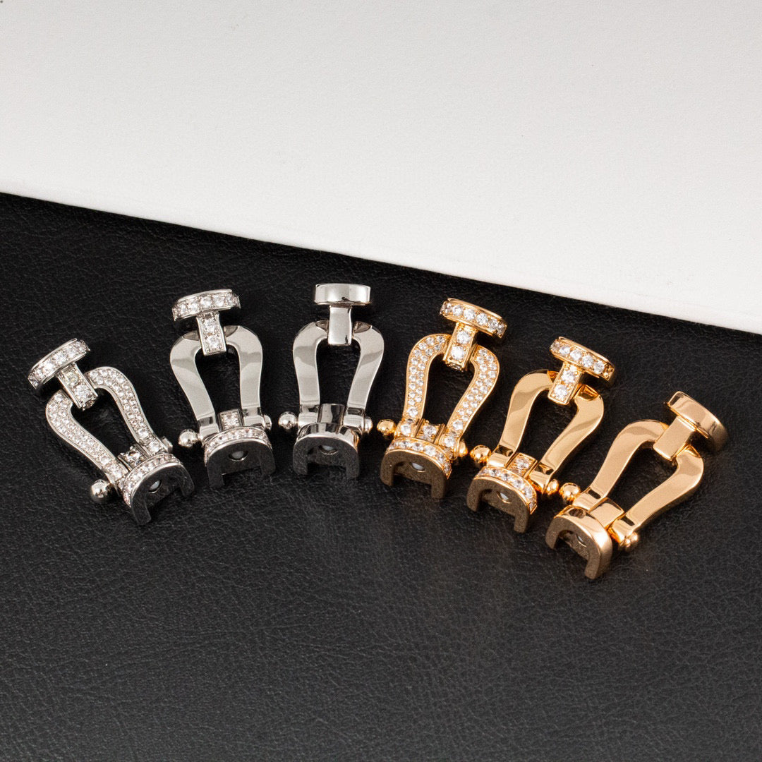¡®Dream¡¯FORCE LARGE HORSESHOE FULL DIAMOND BRACELET GOLD