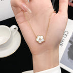 ¡®Dream¡¯LUCKY WHITE MOP PLUM BLOSSOM  BRACELET