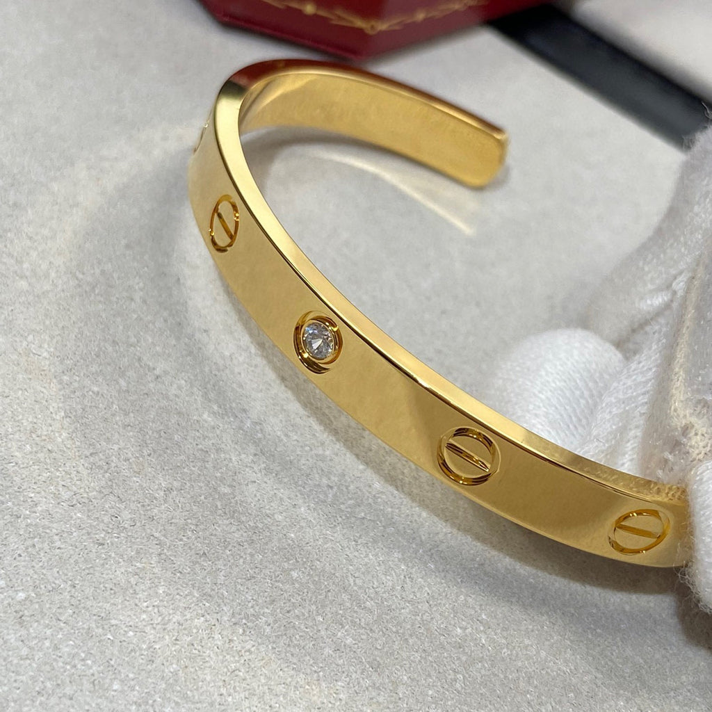 ¡®Dream¡¯LOVE BRACELET 6.1MM 1 DIAMOND OPEN CUFF