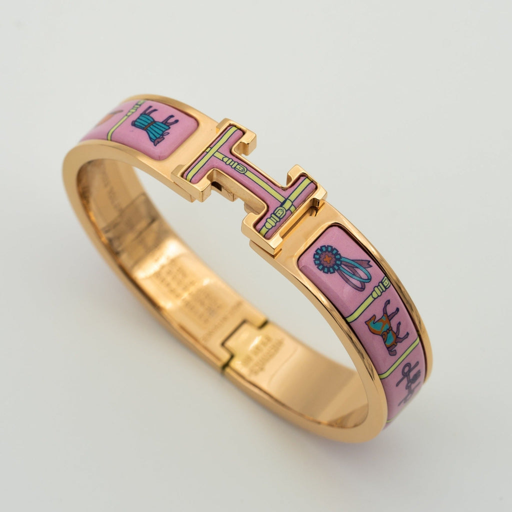 «Dream»-Armband in Roségold mit rosa Keramik