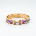 «Dream»-Armband in Roségold mit rosa Keramik