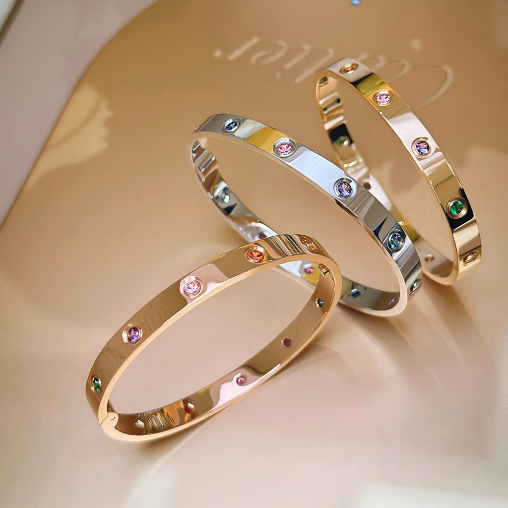 [Dream JURI]2026 RAINBOW LOVE BRACELET 6.1MM  10 DIAMONDS