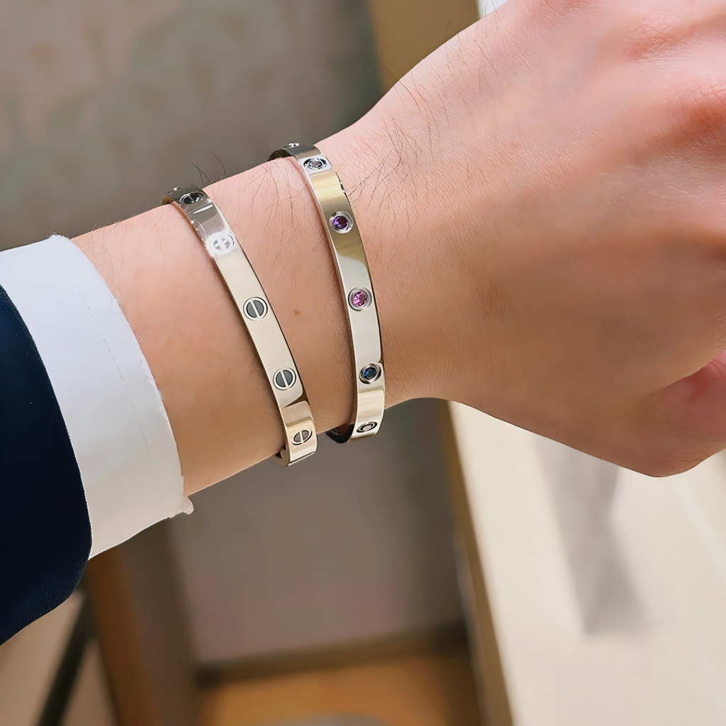 [Dream JURI]2026 RAINBOW LOVE BRACELET 6.1MM  10 DIAMONDS