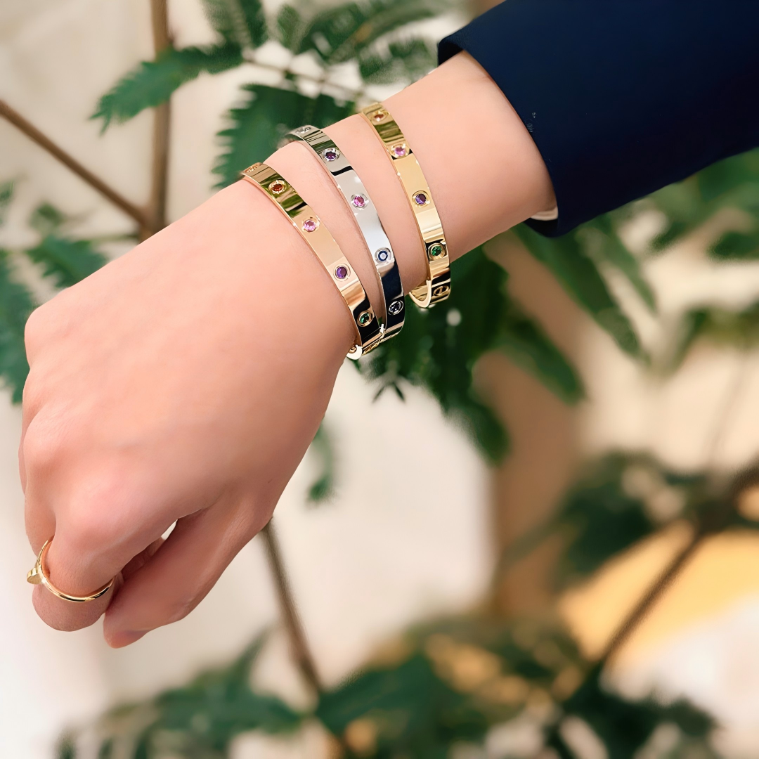 [Dream JURI]2026 RAINBOW LOVE BRACELET 6.1MM  10 DIAMONDS