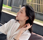 ¡®Dream¡¯JEUX DE WHITE MOP PINK GOLD DIAMOND EARRINGS