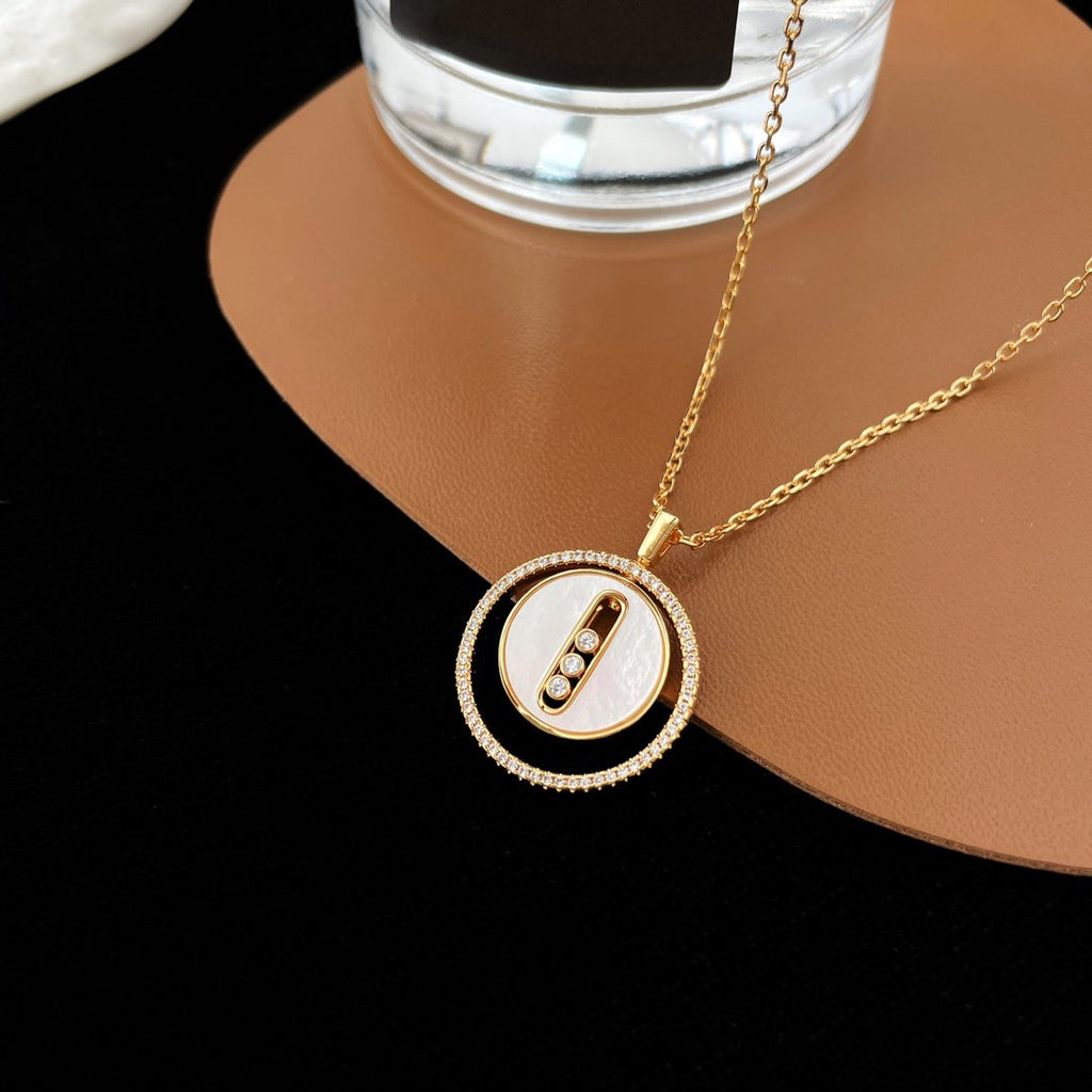 [Dream ]Dream MOVE MM NACRE BLANCHE DIAMOND NECKLACE