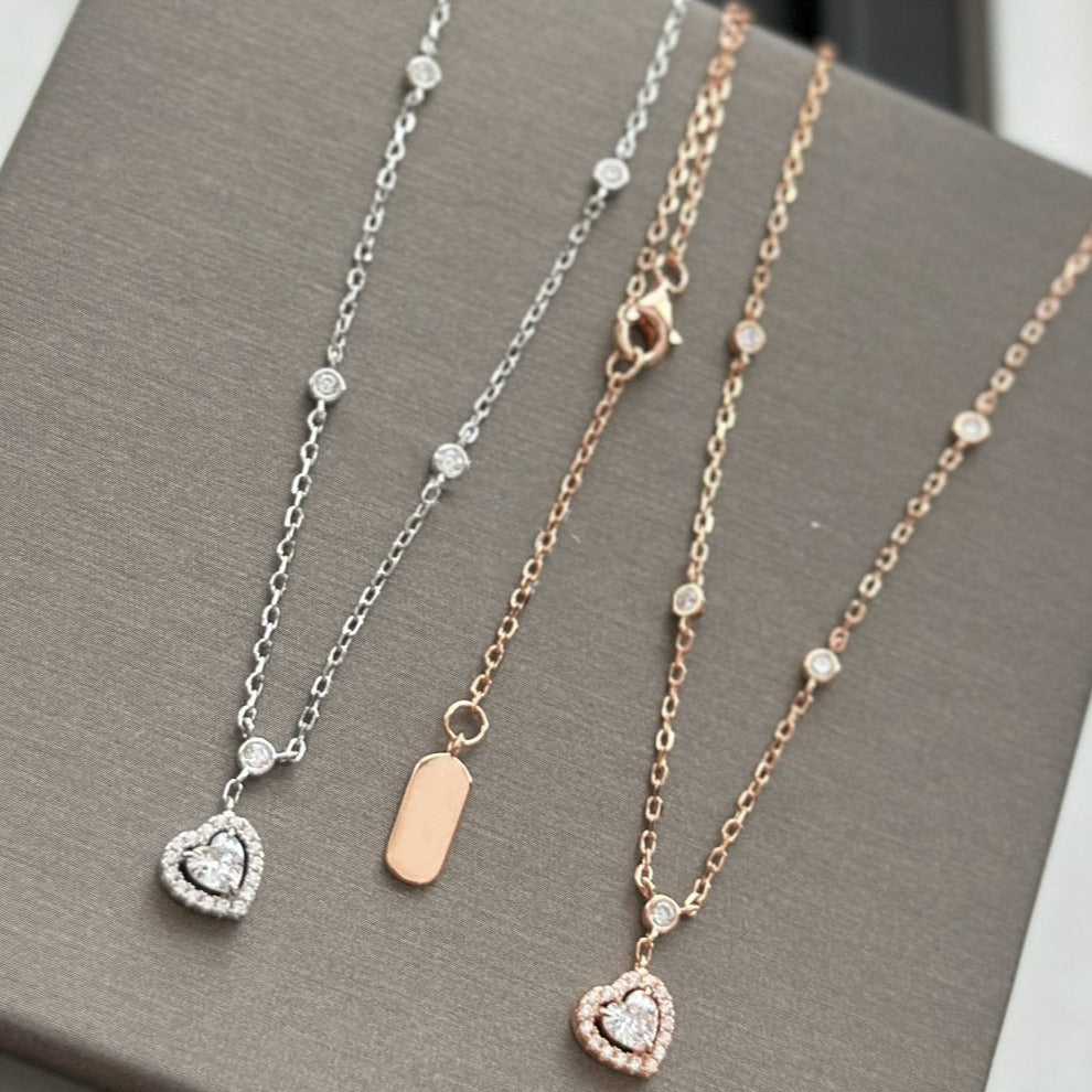 [Dream ]JOY HEART DIAMOND NECKLACE