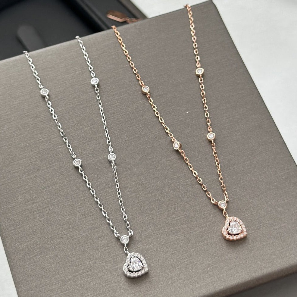 [Dream ]JOY HEART DIAMOND NECKLACE