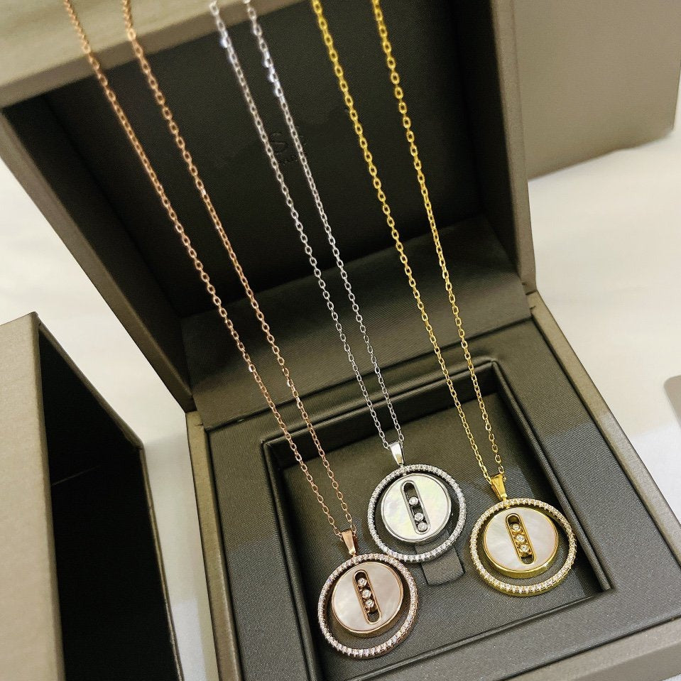 [Dream ]Dream MOVE MM NACRE BLANCHE DIAMOND NECKLACE