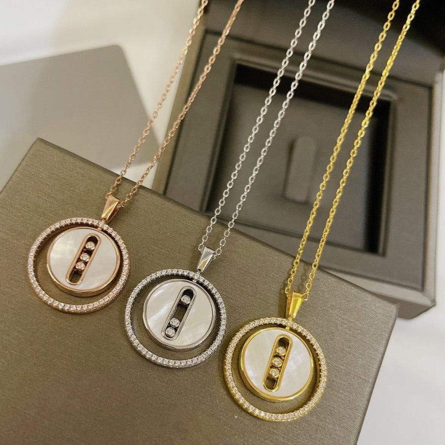 [Dream ]Dream MOVE MM NACRE BLANCHE DIAMOND NECKLACE