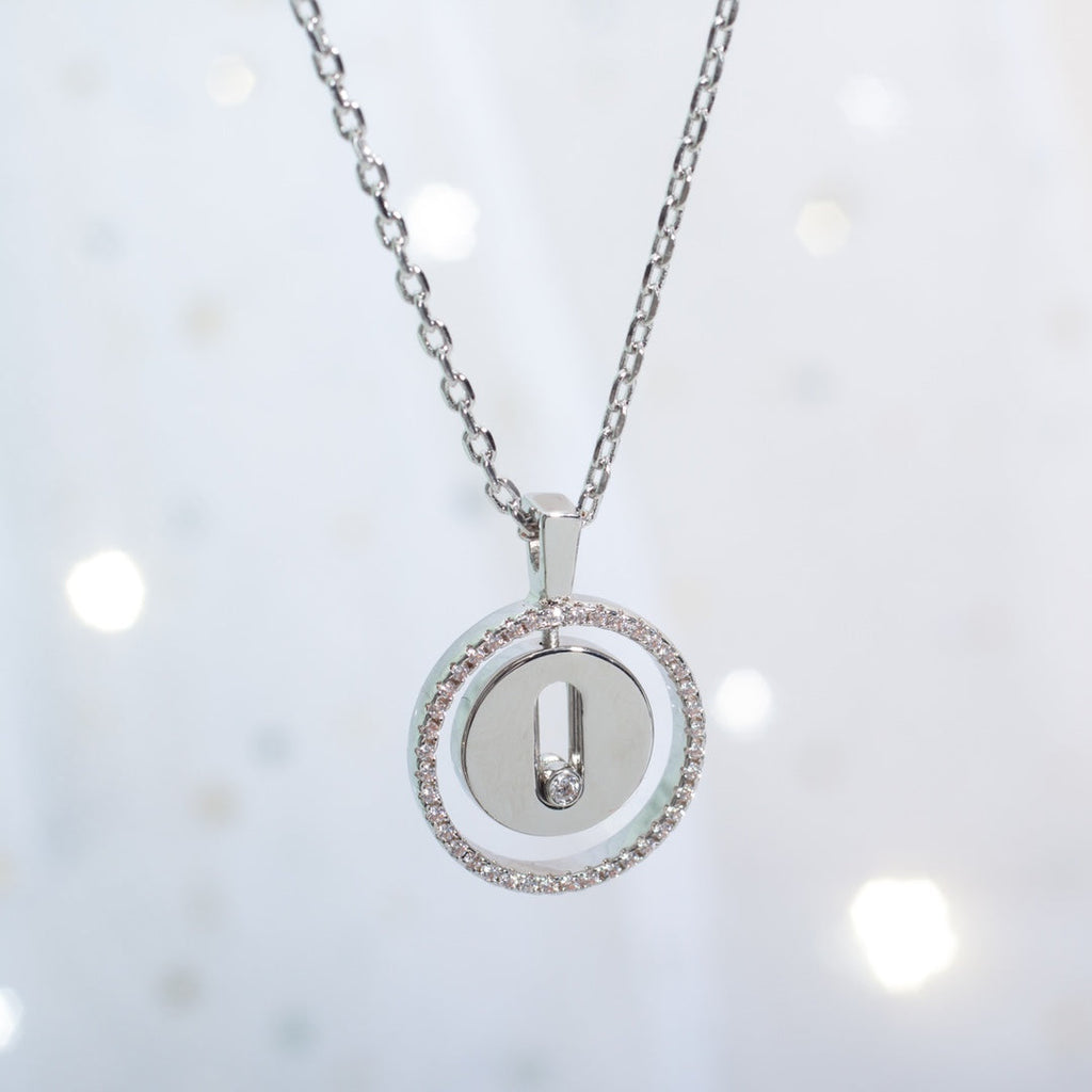 [Dream ]Dream MOVE PM NECKLACE SILVER DIAMOND