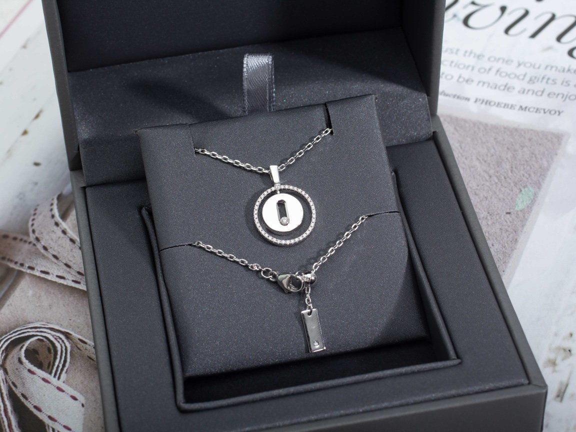 [Dream ]Dream MOVE PM NECKLACE SILVER DIAMOND