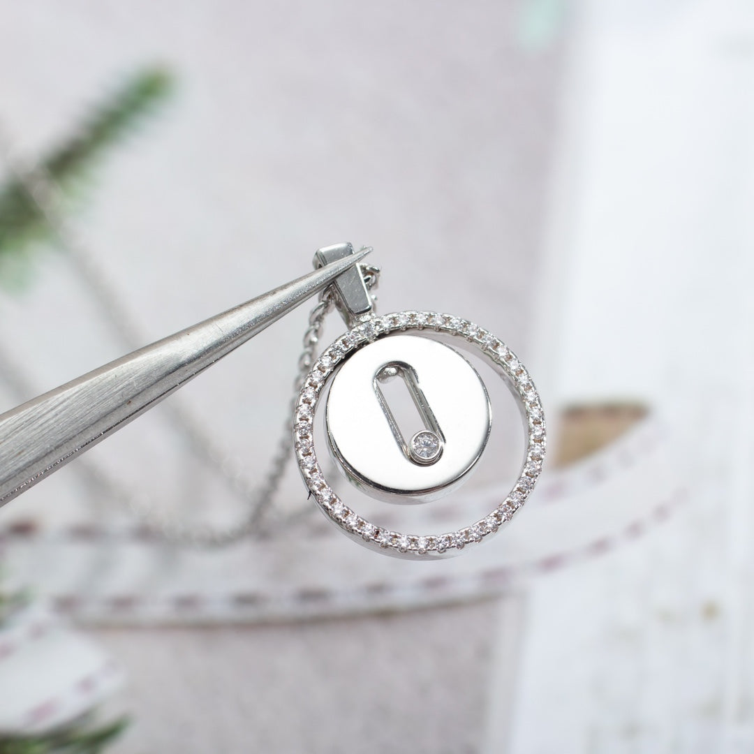 [Dream ]Dream MOVE PM NECKLACE SILVER DIAMOND
