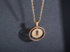 [Dream ]Dream MOVE PM NECKLACE PINK GOLD DIAMOND