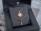 [Dream ]Dream MOVE PM NECKLACE PINK GOLD DIAMOND
