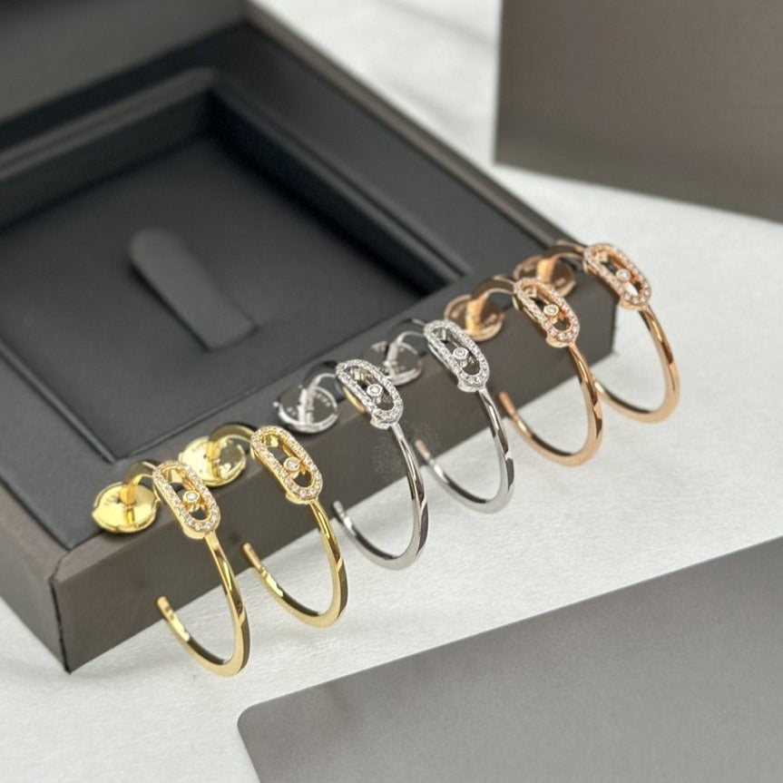 [Dream ]CREOLES MOVE UNO PM DIAMOND EARRINGS