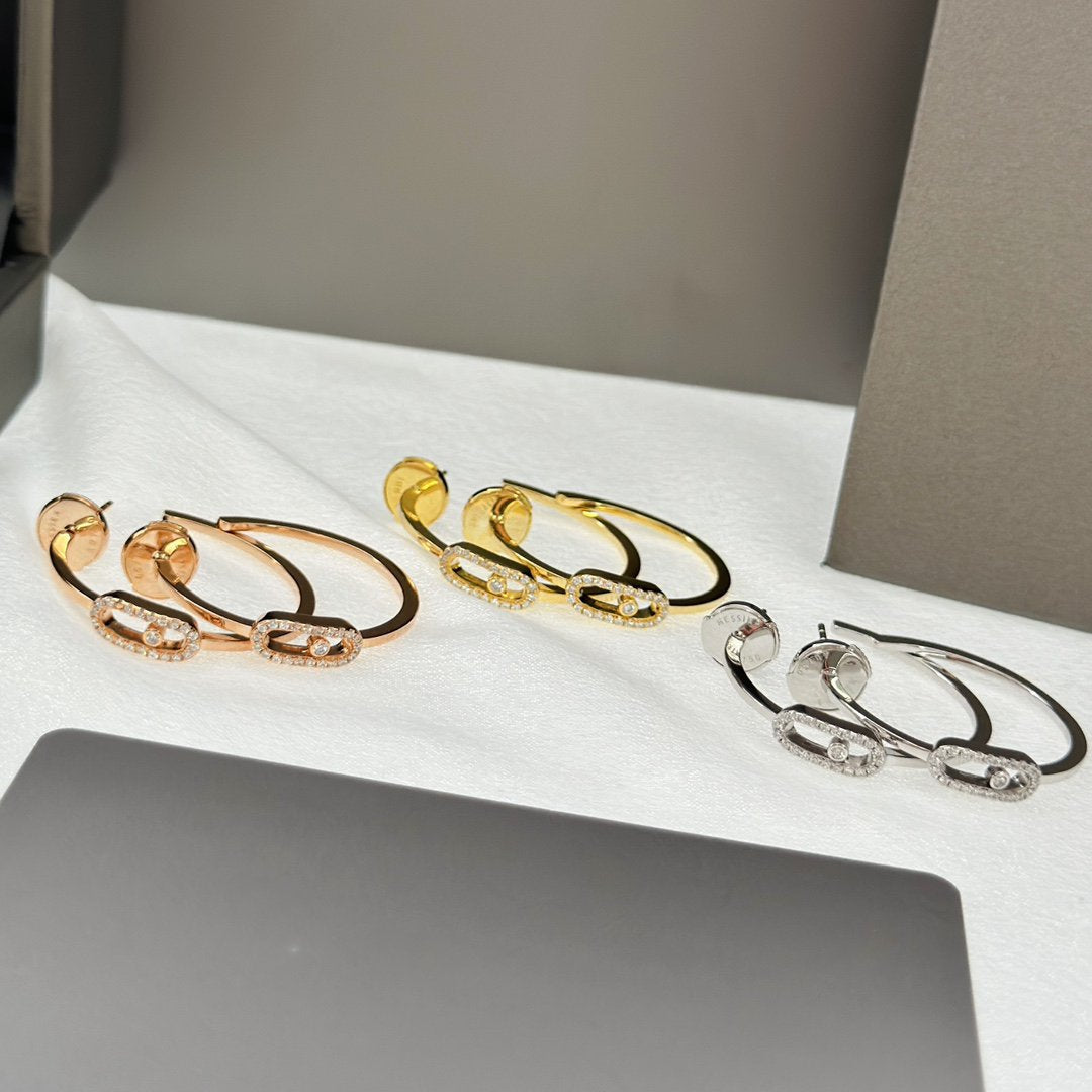 [Dream ]CREOLES MOVE UNO PM DIAMOND EARRINGS
