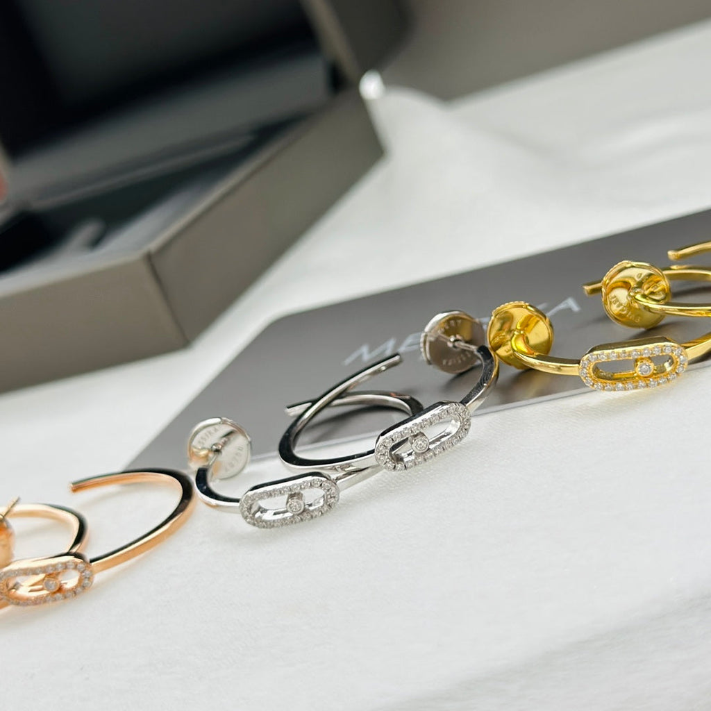 [Dream ]CREOLES MOVE UNO PM DIAMOND EARRINGS