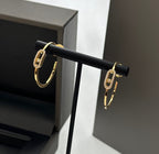 [Dream ]CREOLES MOVE UNO PM DIAMOND EARRINGS