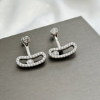 [Dream ]MOVE UNO SILVER DIAMOND EARRINGS