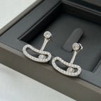 [Dream ]MOVE UNO SILVER DIAMOND EARRINGS