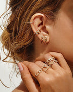 [Dream ]CREOLES MOVE UNO MINI 1 DIAMOND EARRINGS