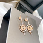 [Dream ]Dream MOVE ARROW PINK GOLD DIAMOND EARRINGS