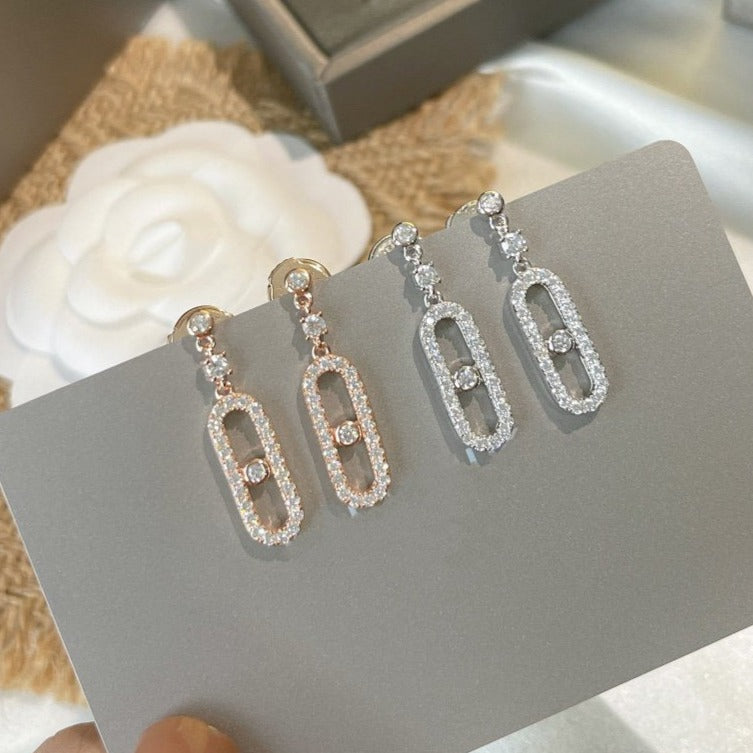 [Dream ]DORMEUSES MOVE UNO DIAMOND EARRINGS