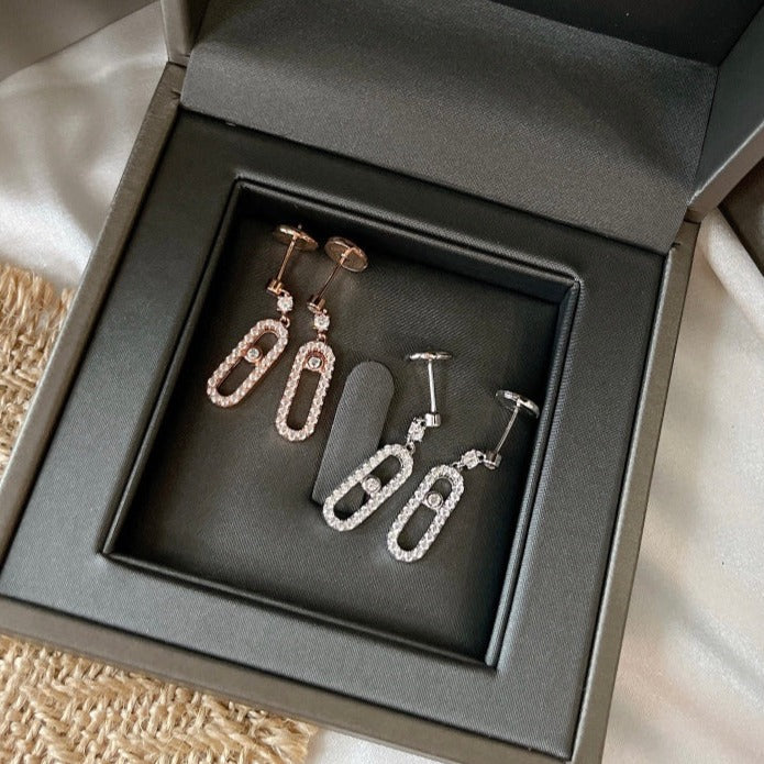 [Dream ]DORMEUSES MOVE UNO DIAMOND EARRINGS