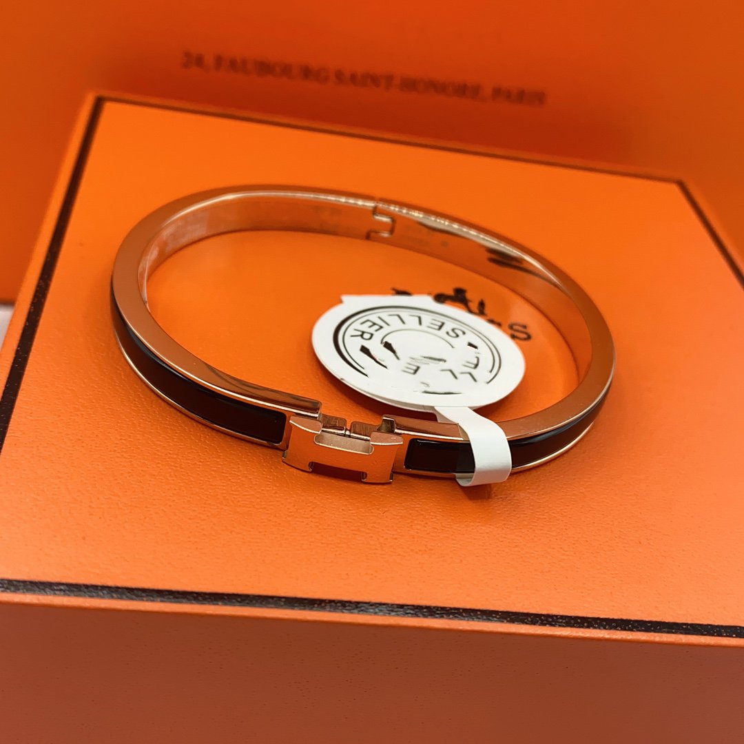 „Dream“ CLASSIC HM CLIC SCHWARZES 8MM EMAILLE ARMBAND